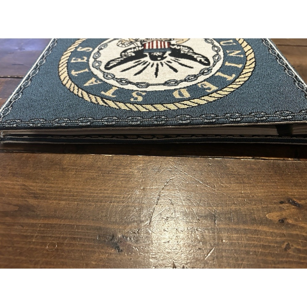 United States Navy Photo Album Scrapbook Embroidered Cover 13"x13" - Picture 6 of 10